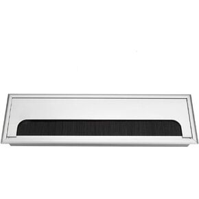 Cable Outlet, Wire Hole Computer Desk Plastic Organized Wire Grommet Cable Wire Hole Rectangular/(S)