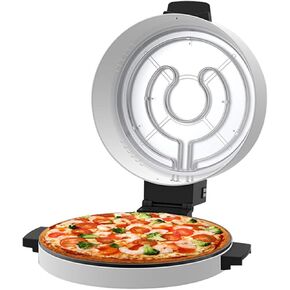 12 Inch Countertop Pizza Maker, 2000W Electric Pizza Oven, Portable Steak Machine Toaster with Fast & Efficient Cooking for Crispy Crusts (US Plug 110V)