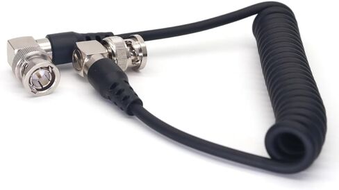,75-Ohm Coaxial Cable,BNC to BNC,Elbow BNC-Elbow BNC Coax Cable,HD-SDI Video Cable in Kuwait