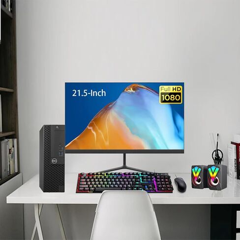 Dell Optiplex 3050 SFF Desktop ، 23.8 "FHD Monitor و RGB SPEAKER SET ، CORE I5-6500T ، 8GB RAM ، 256GB SSD ، Keyboard & Mouse ، WIN10 PRO (READED) in Saudi Arabia