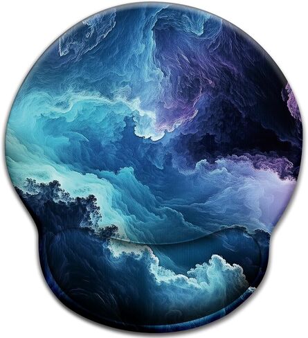 Cat Ergonomic Mouse Pad with Wrist Rest, Gaming Mouse Pad with Wrist Support, Funny Mouse Pads for Desk, Computer Mousepad with Non-Slip Pain Relief PU Base, Cute Office Desk Accessories in Saudi Arabia