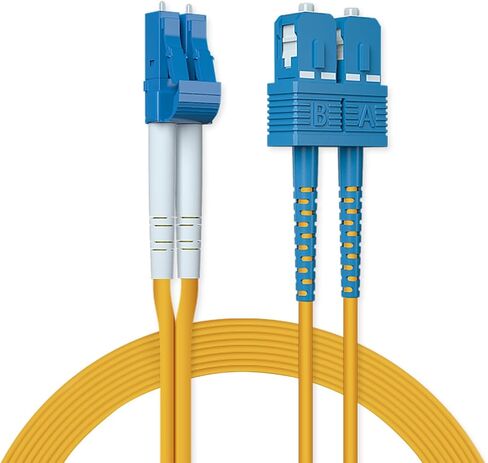 OS2 SC إلى LC CABLE CABLE CABLE الوضع المفرد - 7M (23 قدمًا) - طقوس كابل كابل بصري 10 جيجا بايت/جيجابت - LSZH 9/125μM ، SMF ، الأصفر in Kuwait