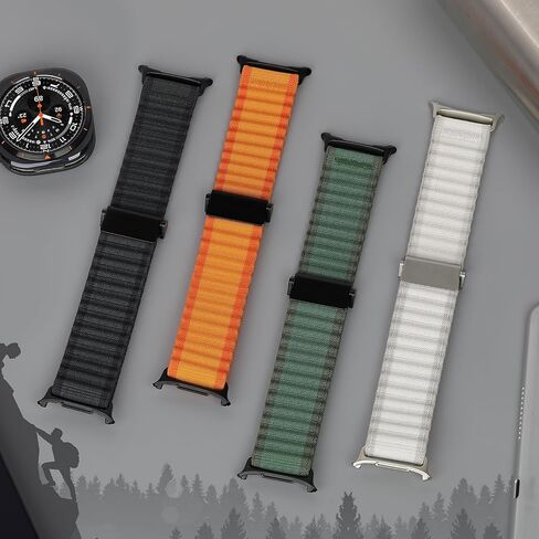 Trail Band for Samsung Galaxy Watch Ultra Bands 47mm Men/Women,Lightweight Breathable Soft Fabric Nylon Sport Strap Compatible with Samsung Watch Ultra Band for Men Women 2024 Replacement Correa Reloj in Saudi Arabia