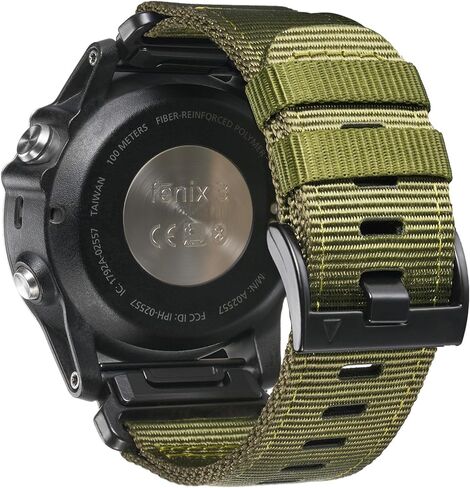 26mm Nylon Watch Band Compatible for Garmin Fenix 8 51mm/7X/6X/5X in Saudi Arabia