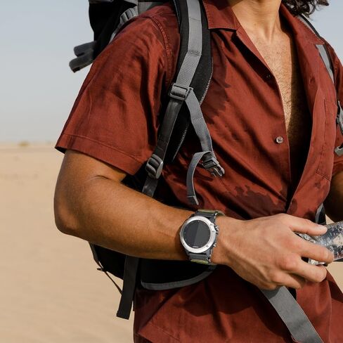 26mm Nylon Watch Band Compatible for Garmin Fenix 8 51mm/7X/6X/5X in Saudi Arabia