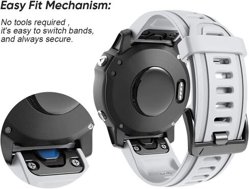 20mm black buckle Compatible With Fenix 6S Watch Band 20mm Sport Watch Strap for Fenix 5S/5S Plus/Fenix 7S/Fenix 6S Pro/D2 Delta S Smartwatch in Saudi Arabia