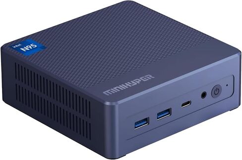 N95 Mini PC, Compatible with Intel 12th N95 (up to 3.4GHz) Mini Computer, 16GB RAM 512GB SSD, USB3,Mini PC N95 Support 4K UHD Dual HDMI BT5.1, Dual Band WiFi in Saudi Arabia