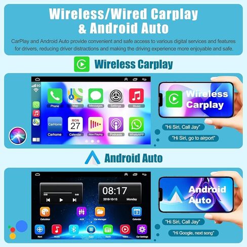 ستيريو أندرويد 13 سيارة لدودج تشالنجر 2008-2014/دودج أفنجر 2008-2014 مع Carplay و Android Auto ، 7 بوصة شاشة اللمسات الشاشة اللمسات التي تعمل باللمس مع GPS ، WiFi ، راديو FM ، كاميرا احتياطية ، SWC ، MIC in Kuwait