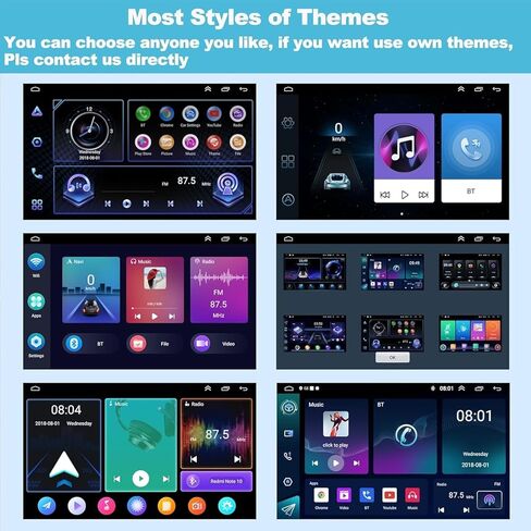 ستيريو أندرويد 13 سيارة لدودج تشالنجر 2008-2014/دودج أفنجر 2008-2014 مع Carplay و Android Auto ، 7 بوصة شاشة اللمسات الشاشة اللمسات التي تعمل باللمس مع GPS ، WiFi ، راديو FM ، كاميرا احتياطية ، SWC ، MIC in Kuwait