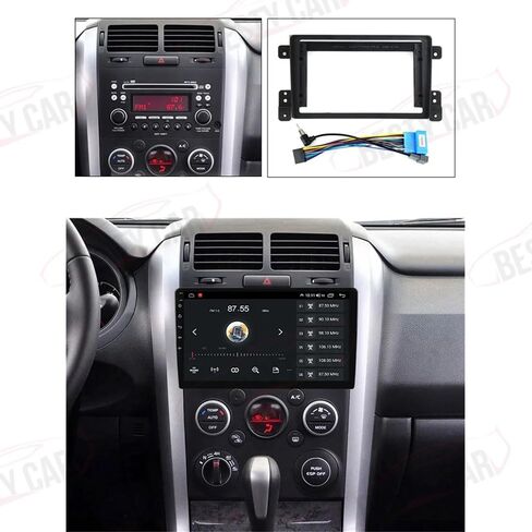 يناسب Suzuki Grand Vitara 2005-2015 Car Radio Stereo Fascia Frame in Kuwait