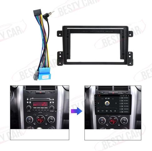 يناسب Suzuki Grand Vitara 2005-2015 Car Radio Stereo Fascia Frame in Kuwait