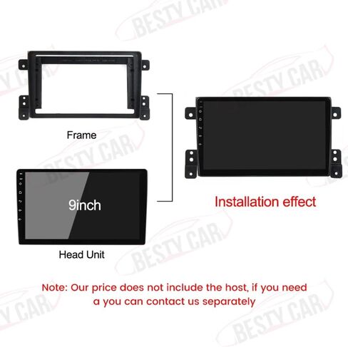 يناسب Suzuki Grand Vitara 2005-2015 Car Radio Stereo Fascia Frame in Kuwait