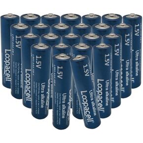 AAA Alkaline Batteries (Pack of 24) 1.5V - Includes Battery Organizer Kit