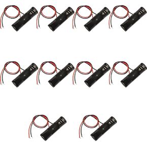 10pcs 1.5V AA 1 Slot Battery Holder Box with Wires