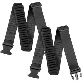 2-Pack Adjustable Shells Holder Shoulder Carrier Strap for 12 or 20 Gauge Hold 50 Shells