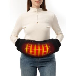 10000mAh Hand Warmer Pouch - Portable Heated Hand Muff, 3 Temperature Control,Zipped Pocket and Adjustable Strap, Weather-Proof， for Outdoor Hunting, Camping