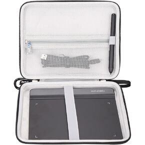 Tablet Case for XPPen StarG640 Digital Graphic Tablet/Wacom Intuos Small Bluetooth CTL4100 Graphics Drawing Tablet - Suitable for Travel Carrying Storage Case Bag(Case Only) (Black)