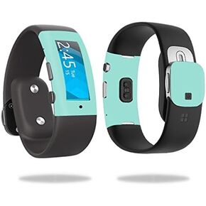 MightySkins Skin Compatible with Microsoft Band 2 Cover Skins Sticker Watch Solid Seafoam