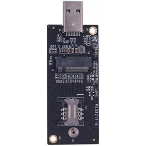 xiwai M.2 Key-B NGFF WWAN to USB 3.0 Riser Card Adapter w SIM Slot for 3G/4G/5G LTE Wireless Module Modem Card