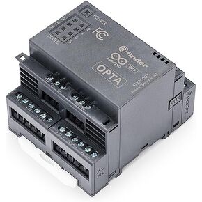 Arduino Pro Opta EXT A0602 [AFX00007] - Analog Expansion Module for Micro PLC | 6 Programmable Inputs, 2 Outputs, 4 PWM Channels | IoT & Automation Ready | Arduino Cloud & PLC IDE Compatible