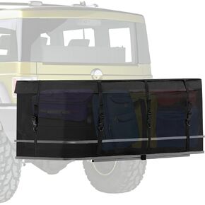 Hitch Cargo Carrier Bag, Skureay Luggage Traveling Cargo Carrier Bag 12.5 Cu. Ft for Car Pickup SUV Truck Hook Pallet and Hitch Baskets，(53"x20"x20") Rainproof Soft-Shell Safe Carriers