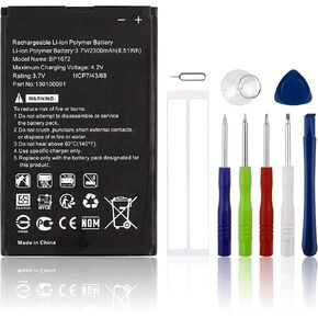 Replacement Battery BP1672 Compatible with Moxee Mifi Hotspot K779HSDL with Tools