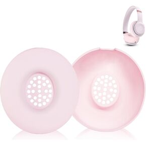 Solo 4 Silicone Ear Pads Cover Case Cover Compatible with Beats Solo 4, Anti-Scratch, securely, Washable Protector Cover, Solo4 Protective Earpad Covers Accessories - Pink