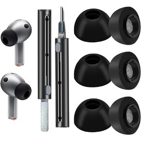 Foam Ear Tips for Samsung Galaxy Buds3 Pro - Ultimate Comfort and Unshakeable Fit with Memory Foam Earbud Tips, Earbud Replacement Tips - L