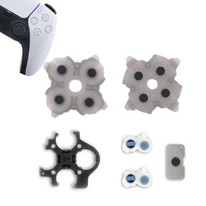 MYPUQIAO 1 Set Silicone Conductive Rubber Pads Replacement for Playstation 5 PS5 Controller Parts for BDM-030 DualSense 5 L1 R1 L2 R2 Adhesive Button Changing Keypad Repair Replacement Part(3.0)