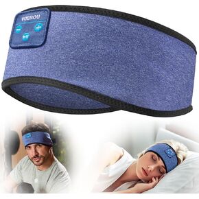Voerou Sleep Headphones Bluetooth 5.4 Sports Headband, Wireless Earphones Earbuds with Ultra-Thin Stereo Speakers, Sleeping Headphones for Workout Running Yoga Meditation Gadgets for Men Women