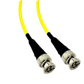 12G HD SDI Cable Mini RG59 - BNC to BNC - (1.0 Feet) (Yellow)