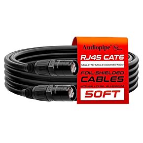 Audiopipe Ethercon Flex Soft Cable (ETHR-823-150S), Shielded Cat6, 150ft, Compatible with EtherCON RJ45, Ideal for Pro Audio, Live Stages, Lighting, Outdoor & Networking Applications