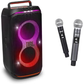 JBL PartyBox Club 120 Party Speaker & divvi Mic w/case Bundle