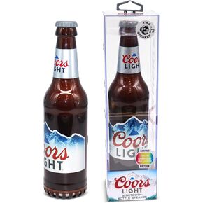 Coors Light Bottle Shape Bluetooth Speaker with High-Fidelity Stereo, Splash Proof, 6H Playtime & AUX Port - Ideal for Outdoor, Indoor Parties, Camping, Beach, Pool Compatible for iPhone & Android