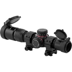 Monstrum G2 1-4x24 First Focal Plane FFP Rifle Scope with Illuminated BDC Reticle | Black