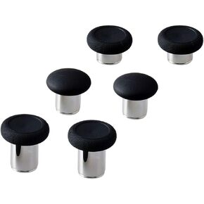 6 in 1 Thumbstick Grips Replacement Parts for Xbox One Elite Controller (Model 1698) - Black