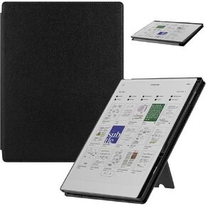 Stand Case for Remarkable Paper Pro Tablet 11.8 inch (2024 Released), Foldable Stand Folios Cover for Remarkable Paper Pro Digital Paper with Pencil Holder and Auto Sleep/Wake,Black