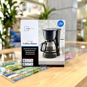 MAINTAYS COFFE 5 CUP COLORS BLACK OP, SMALL