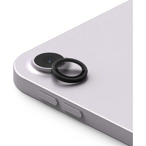 Ringke Camera Lens Frame Glass Compatible with iPad Air 13 Inch (M2) Camera Lens Protector and iPad Air 11 Inch (M2) Camera Lens Protector, Glass Covers and Aluminum Alloy Frames - Black (2 Pack)