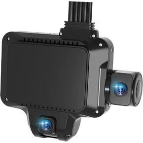 4G Dual Dash Cam ADAS, Expandable Multi Channel Live Video Car Dual Dash Camera, 135° Wide Angle 1080P Dashcam with GPS, 24H Loop Recording, Night Vision, G Sensor, Geo Fence, SOS Key - JC450P