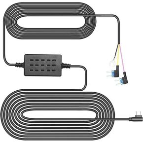 Dash Cam Hardwire Kit, Type C Port, Car Charger Cable Kit 12V- 24V to 5V, Low Voltage Protection Car Camera Parking Monitor DK3