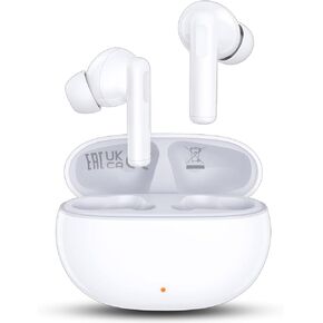 HONOR CHOICE X7i Hybrid Active Noise Cancelling Earbuds with 45dB,Waterproof Wireless Bluetooth Ear Buds,in-Ear Earphones with AI Clear Call Mics,40H Playtime,Bass Stereo for iPhone,Android,Pad-White