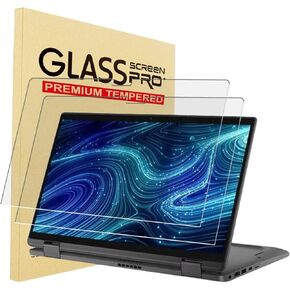 YINOVEEN 2 Pack 14" Tempered Glass Screen Protector For Dell Inspiron 14 7420 7425 7430 7435/ Inspiron 14 7420 7425 7435 2-in-1 Laptop, Tempered Glass Screen Film Guard,9H Hardness