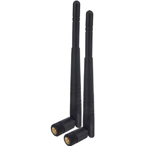 Dual Band WiFi Antenna 2.4GHz 5GHz 5.8GHz 3dBi MIMO RP-SMA Male Antenna 2-Pack for WiFi Router Wireless Network Card USB Adapter Security IP Camera Video Surveillance Monitor
