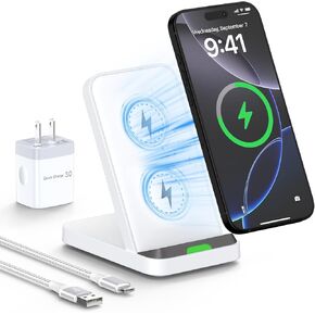 Samsung S25 Wireless Charger Fast Charging Stand for Galaxy S25 Ultra/S24/S23/S22/S21,15W Wireless Charger Pad Station Android Phone Mat for Google Pixel 9 Pro XL Fold/8/7,Moto Edge,G Stylus 5G 2024