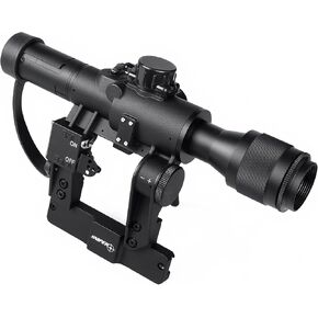 SVD Dragunov Scope POSP Rifle Scope w/Side Rail Mount (4x26mm Scope)