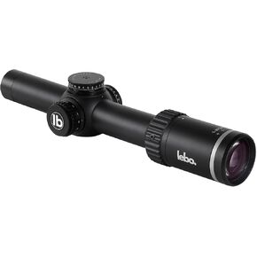 LEBO Optics 1-8x24 SFP LPVO Rifle Scope, HD Glass with Low Light Enhancement, Capped Zero Resettable Turrets, 30mm Tube, Matte Black