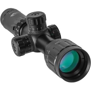 BESTSIGHT 3-9x32 Rifle Scope,Red and Green Illuminated,SFP Gun Scope with Locking Turret and 20mm Mount & 11mm Mount
