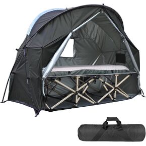 Ultimate Comfort Cot Tent - Portable, Easy Setup, and Versatile for Solo Campers and Outdoor Relaxation