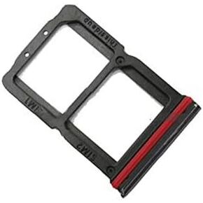 Dual SIM Card Tray Slot Holder Replacement Compatible with OnePlus 7 GM1901 GM1900 6.41 inch (Black)